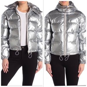 Walter Baker Metallic Puffer Jacket